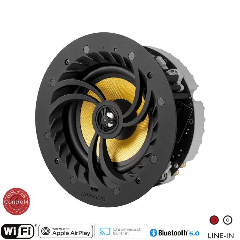 Активна тонколона за вграждане Lithe Audio Wi-Fi Ceiling (Чифт-Active/Passive)-V2 AudioArte LITHE AUDIO WI-FI CEILING (ЧИФТ-ACTIVE/PASSIVE)-V2