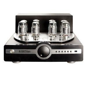 Synthesis Action A100 Titan осигурява минимум 2х100 вата изходна мощност от 8броя KT66 в Ultra-Linear (UL) - push/pull режим.