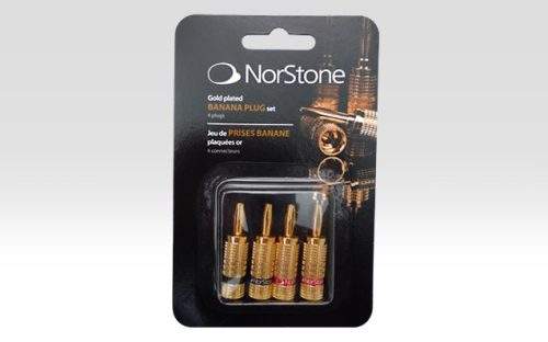 Norstone Banana Plugs Gold,Конектори банани Norstone Banana Plugs Gold ,Конектори банани,Norstone Banana,Plugs Gold 