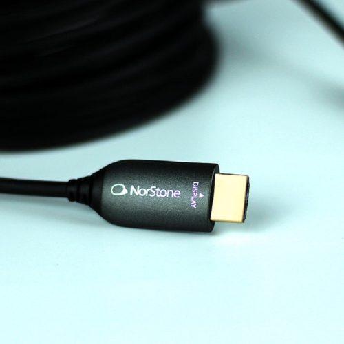 Norstone Jura Optic HDMI 2.1 – премиум HDMI кабел с 48Gbps, 24K позлатени конектори и оптична архитектура за 8K и 4K 120Hz системи