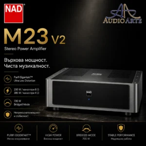 NAD M23 V2,NAD Master,Power Amplifier,Stereo Amplifier,Усилвател,Стерео Усилвател,Крайно Стъпало,Краен Усилвател,Балансиран Усилвател