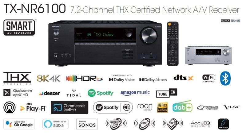 Ресивър за домашно кино ONKYO TX-NR6100M2 AudioArte TX-NR6100