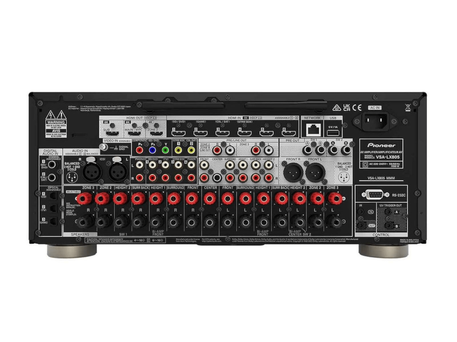 Ресивър за домашно кино Pioneer VSA-LX805 AudioArte Усилвател за домашно кино Pioneer VSA-LX805