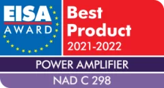 Cтерео kрайно стъпало NAD C298 на достъпна цена от Аудио Арте EISA-Award-NAD-C-298