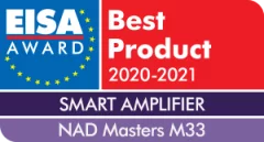 Стерео Стрийминг DAC усилвател NAD M33 на достъпна цена от Аудио Арте EISA-Award-NAD-Masters-M33