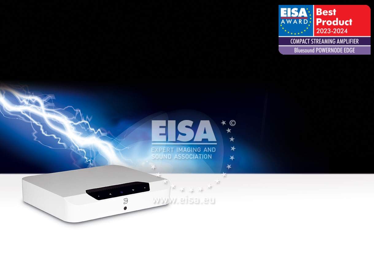 Bluesound Powernode Edge с награда от EISA за НАЙ-ДОБЪР ПРОДУКТ на достъпна цена от Аудио Арте Bluesound-PowerNode-Edge