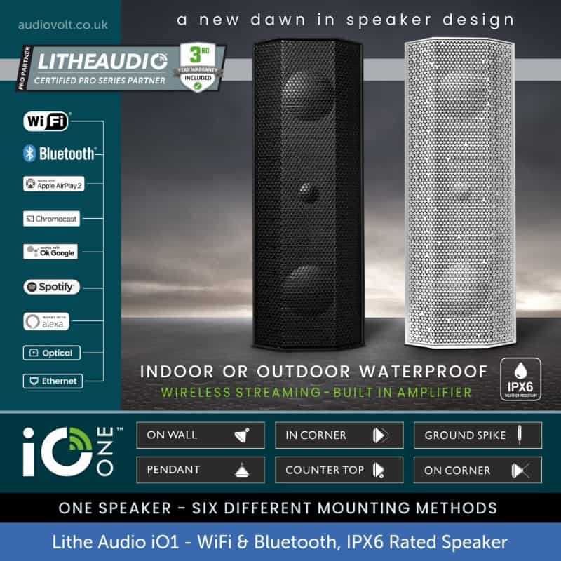 Lithe Audio iO1 Indoor & Outdoor Speaker - Active – всесезонен активен говорител за градина и дом