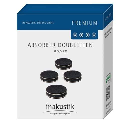Антивибрационни подложки Inakustik Premium Doblette комплект 4 бр. на достъпна цена от Аудио Арте Inakustik Premium Doblette, антивибрационни подложки, подложки, абсорбери, Inakustik, AudioArte, AudioArte