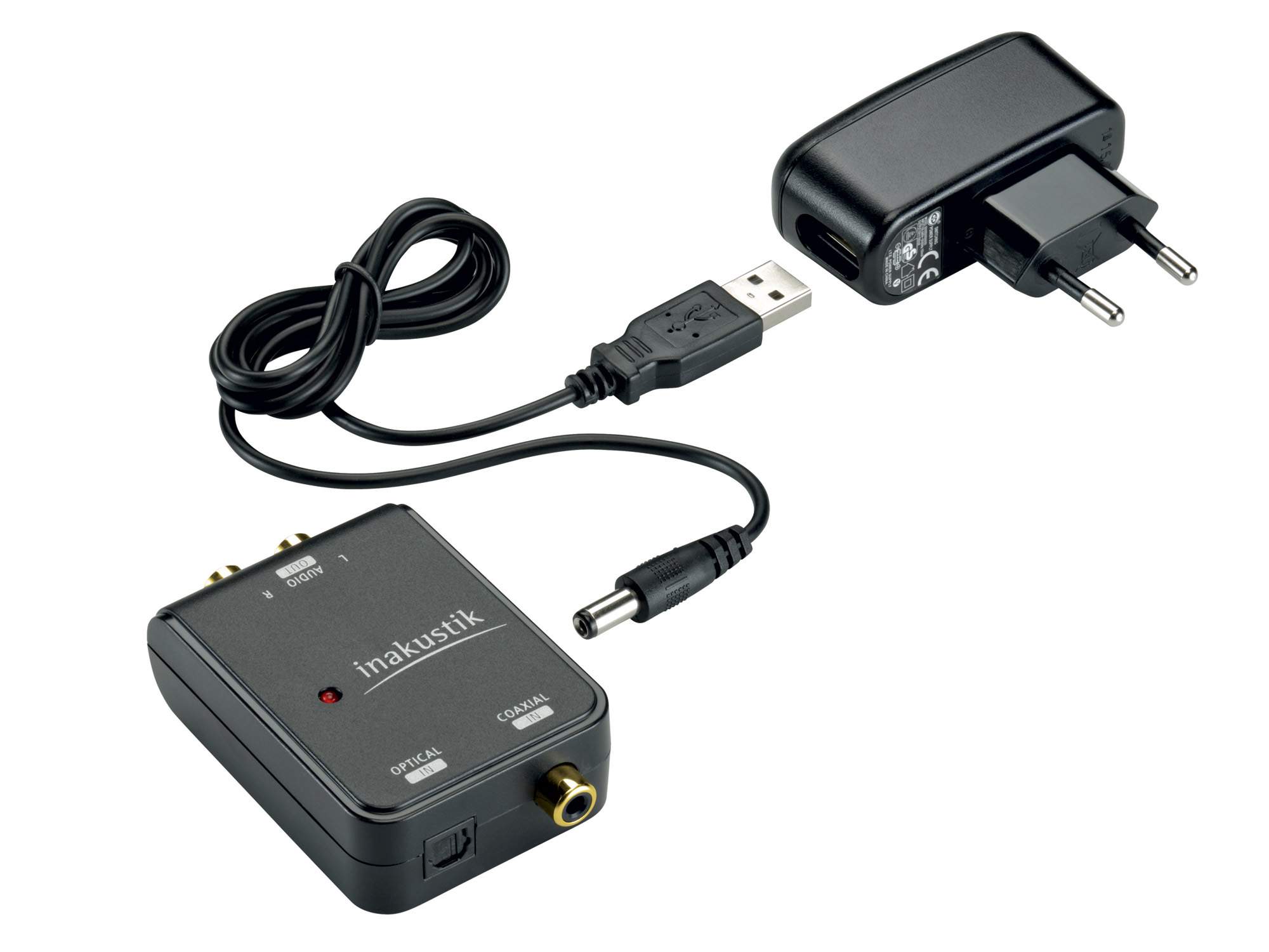 Цифров аудио конвертор Inakustik STAR Audio D/A Converter USB Power AudioArte Inakustik Star audio d/a converter, Inakustik, цифрово-аналогов конвертор, digital-analog converter, АудиоАрте, DAC