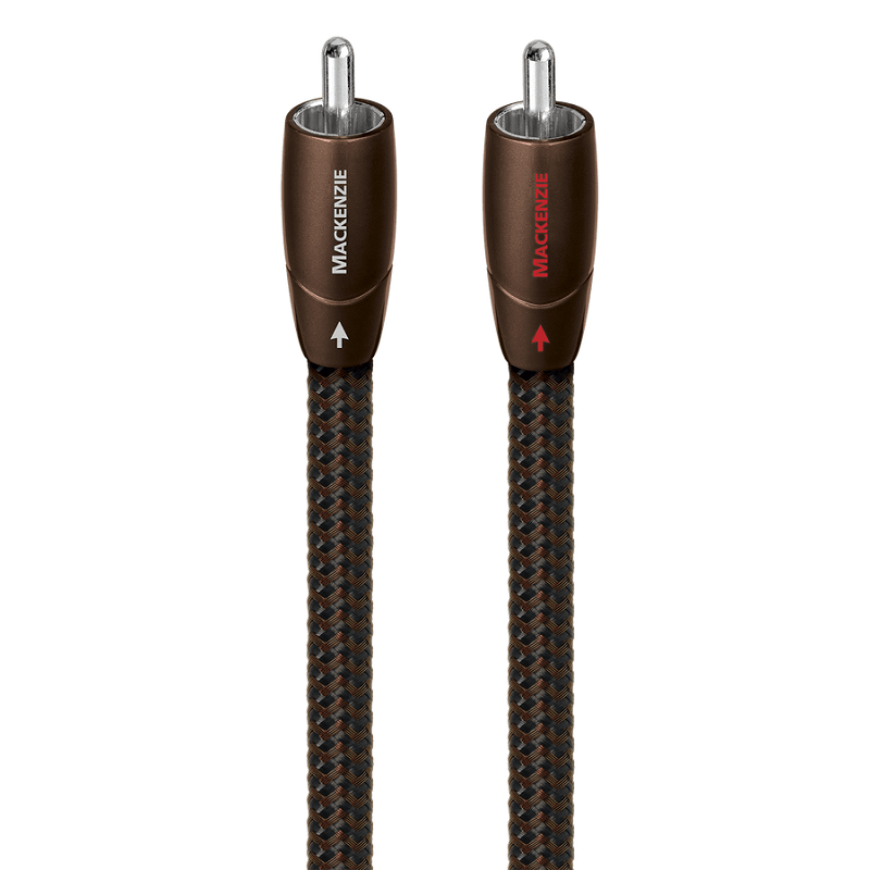 AudioQuest Mackenzie RCA кабел с Hanging‑Silver Purple‑Copper конектори