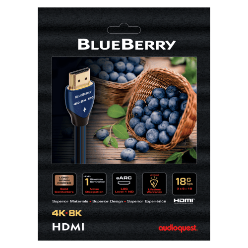AudioQuest Blueberry 18,HDMI Кабел 2.1 AudioQuest Blueberry 18,HDMI Кабел 2.1,AudioQuest,Blueberry 18,4K,8K,HDMI 2.1