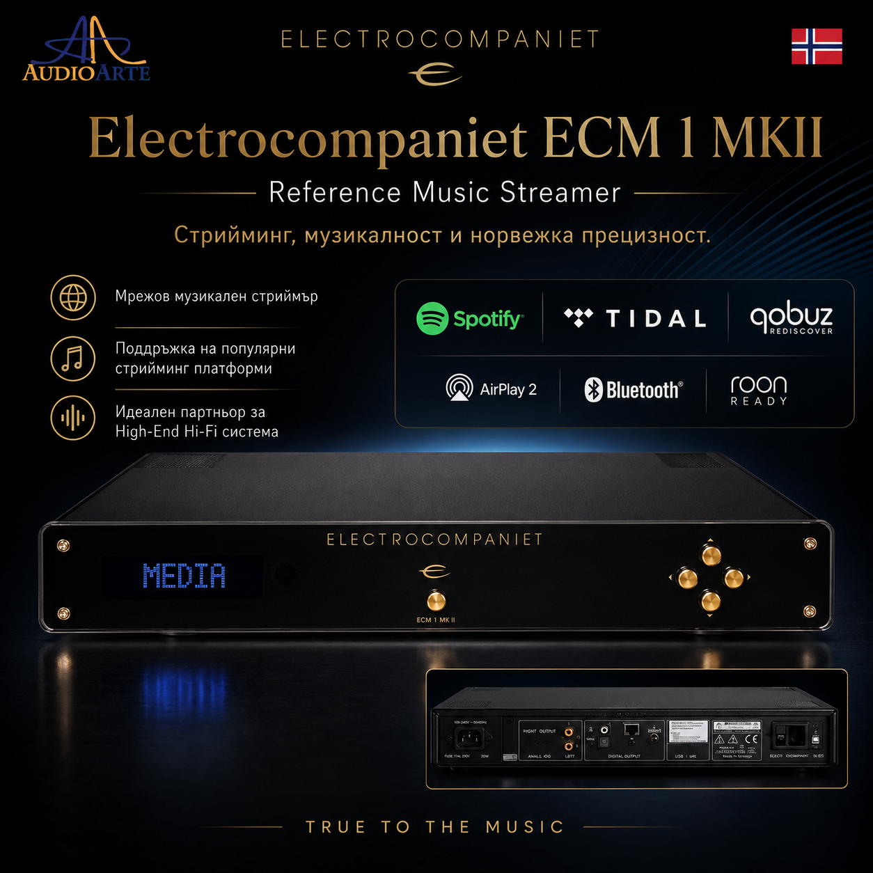Стриймър DAC ELECTROCOMPANIET ECM 1 MKII