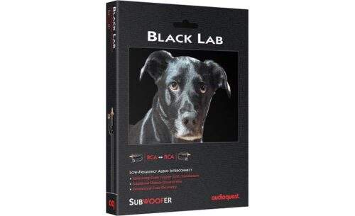 AudioQuest Black Lab RCA,домашно кино,Събуфер,Бас,Суб бас,Суб,кабел за суб,кабел за събуфер,AudioQuest,Black Lab RCA