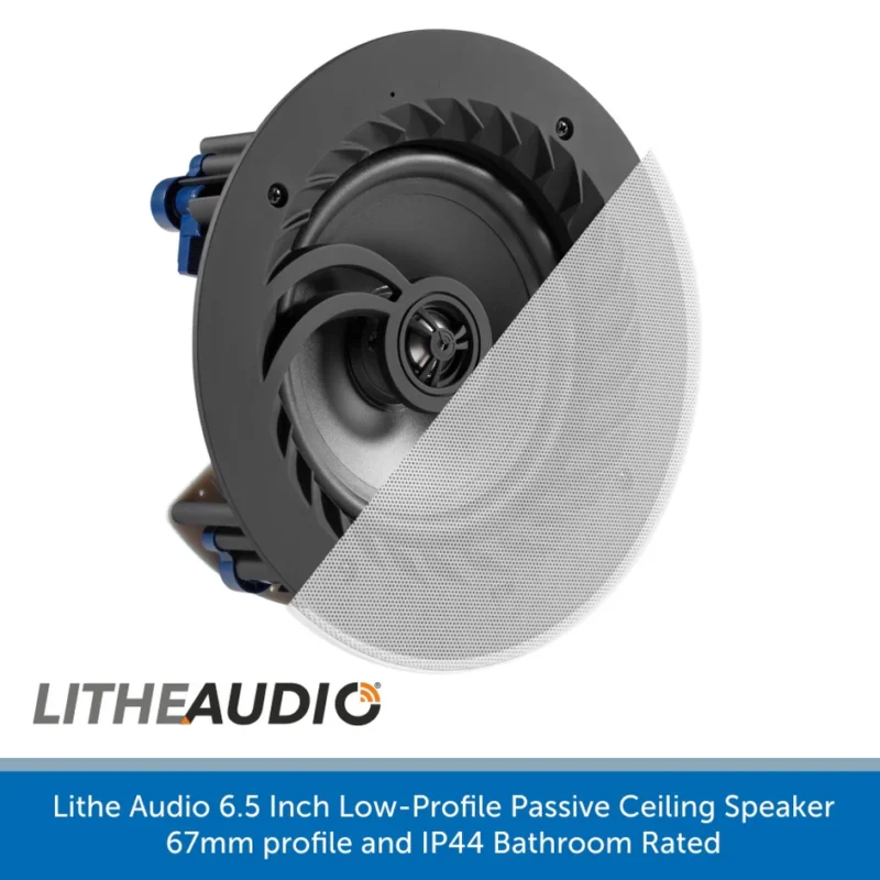 Lithe Audio 6.5 Low Profile, Lithe Audio, таванен говорител, пасивен говорител, нископрофилен дизайн, 6.5 инча тонколона за вграждане