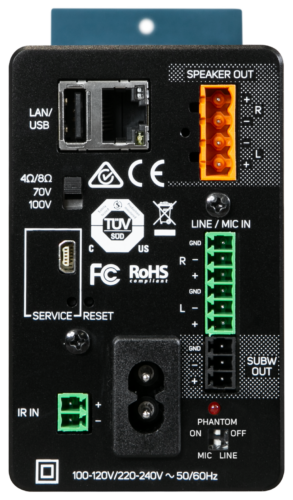Bluesound Professional B170S – задни връзки и интерфейси
