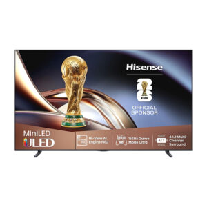 Hisense 100U8Q – 100″ 4K ULED Mini LED Smart TV с Dolby Vision, 165 Hz и Dolby Atmos