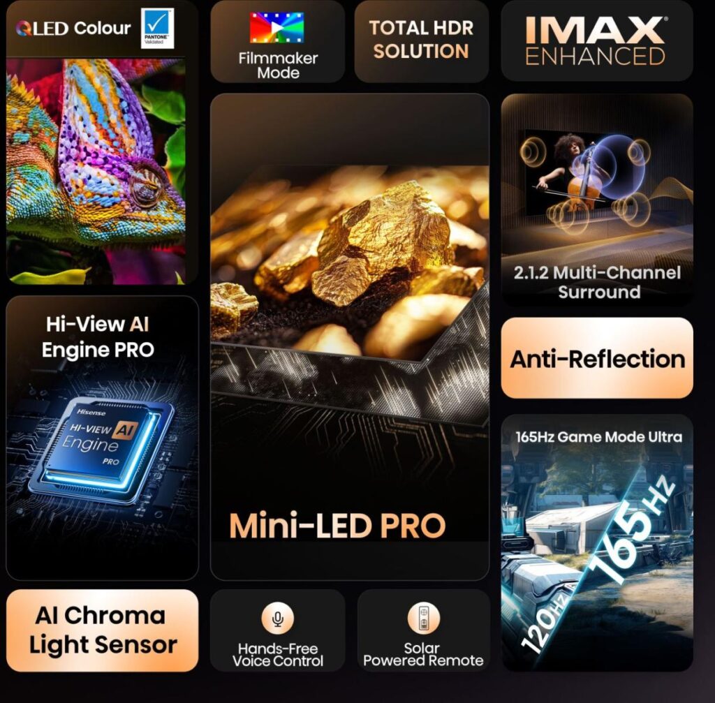 Hisense 85 '' U7Q PRO телевизор с Dolby Vision и Dolby Atmos