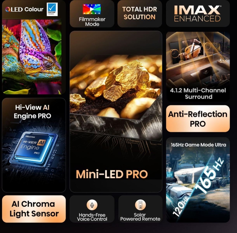 Hisense 100U8Q – 100 инча 4K ULED Mini LED Smart TV