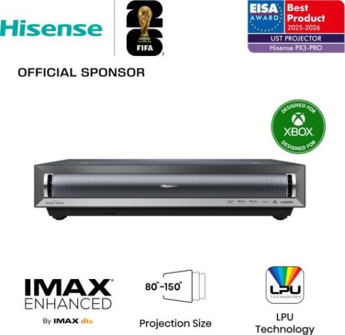 Hisense PX3-PRO лазерен UST проектор за домашно кино