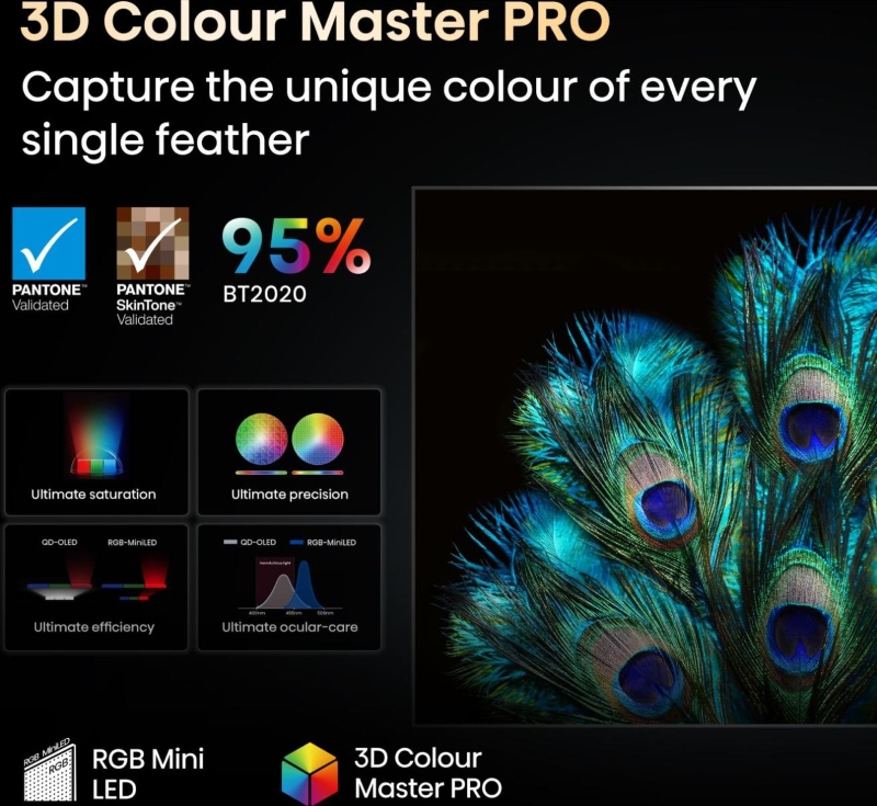 Hisense 116UXQ огромен 116-инчов телевизор с RGB Mini-LED технология