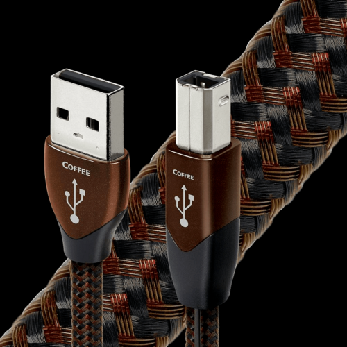 AudioQuest Coffee USB USB A към USB B дигитален аудио кабел с 10% сребърни проводници & DBS
