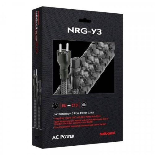 Детайл на AudioQuest NRG-Y3 – висококачествен захранващ кабел