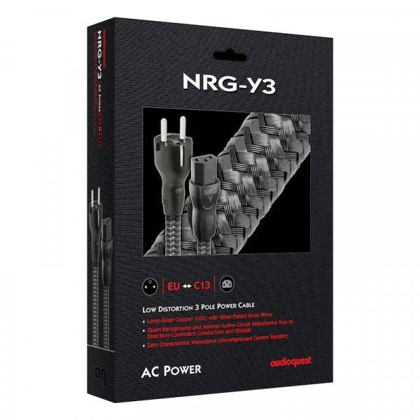 Детайл на AudioQuest NRG-Y3 – висококачествен захранващ кабел