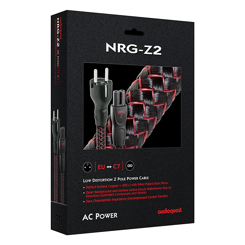 AudioQuest NRG-Z2 захранващ кабел европейска версия със Schuko щепсел